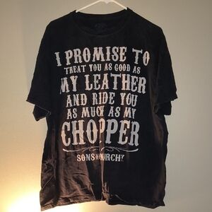 Black Graphic T-Shirt Sons Of Anarchy